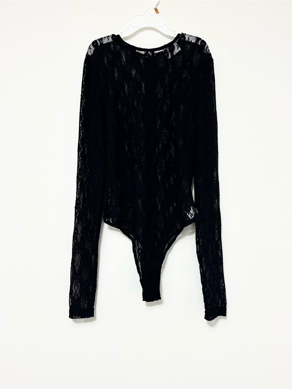 Miss Circle Maisie Black Lace Long Sleeve Bodysuit Women's XS - 2  Whimsigoth
